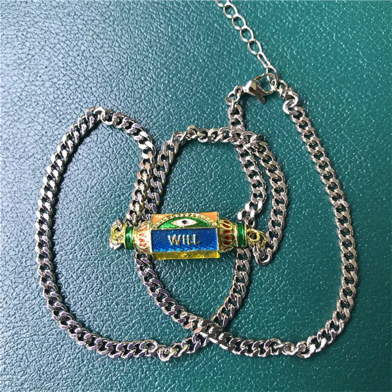 

10 Pcs Enamel bead pendant necklace connector Bead jewelry necklace Mix color jewelry necklace pendant necklace