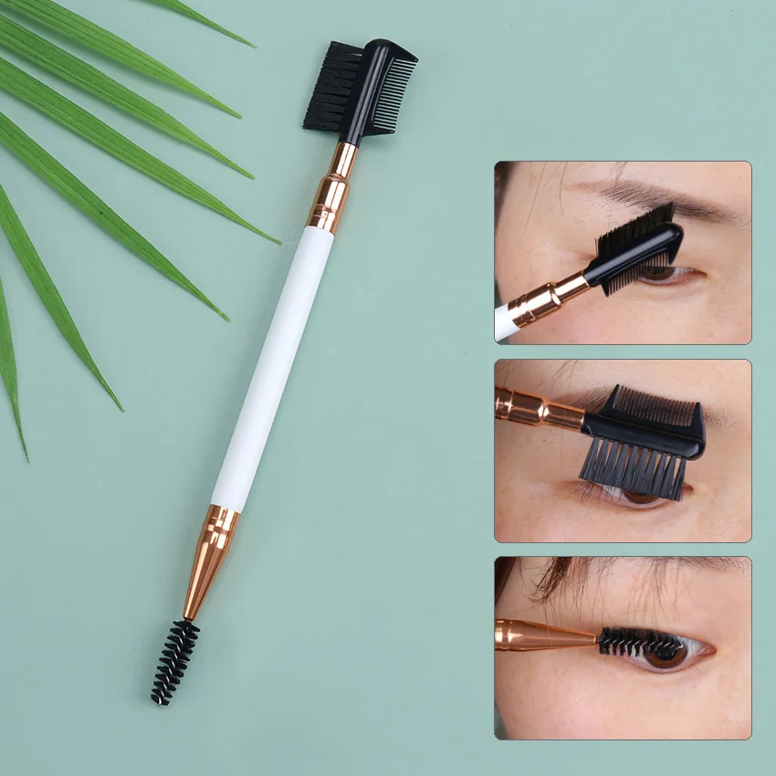 

1PC Double Ended Eyebrow Comb Brush Makeup Brush Eyelash Applicator Makeup Tool