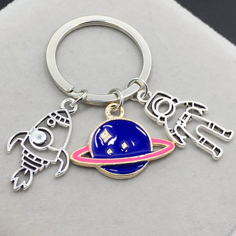 

Keychain Astronautics Spaceman Rocket Spacecraft Major Planets Star Astronomy Astronomical Space Key Rings Bag Accessories