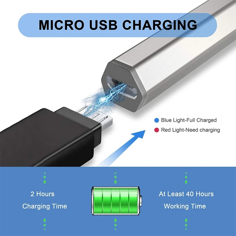 

Magnetic Stylus for Surface Pro5 6 7 X Book Go Rechargeable 4096 Pressure Sensitivity Tilt & Palm Rejection Flex & Soft