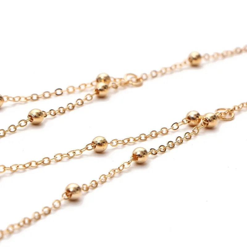 

Jewelry Europe Creative Paragraph Body Chain Necklace Retro Copper Beads xiong lian Choker Accessories