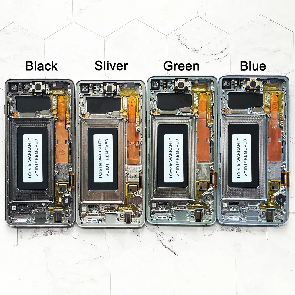 Tanie Oryginalny Amoled 6.1 ''S10 LCD Do SAMSUNG Galaxy S10 G973F/DS G973U G973 SM-G973 Wyświetlacz Dotykowy Digitizer Wymiana