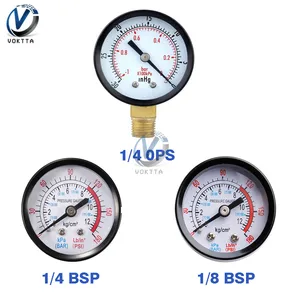 Мини-Циферблат Портативный двойной циферблатный манометр 14 