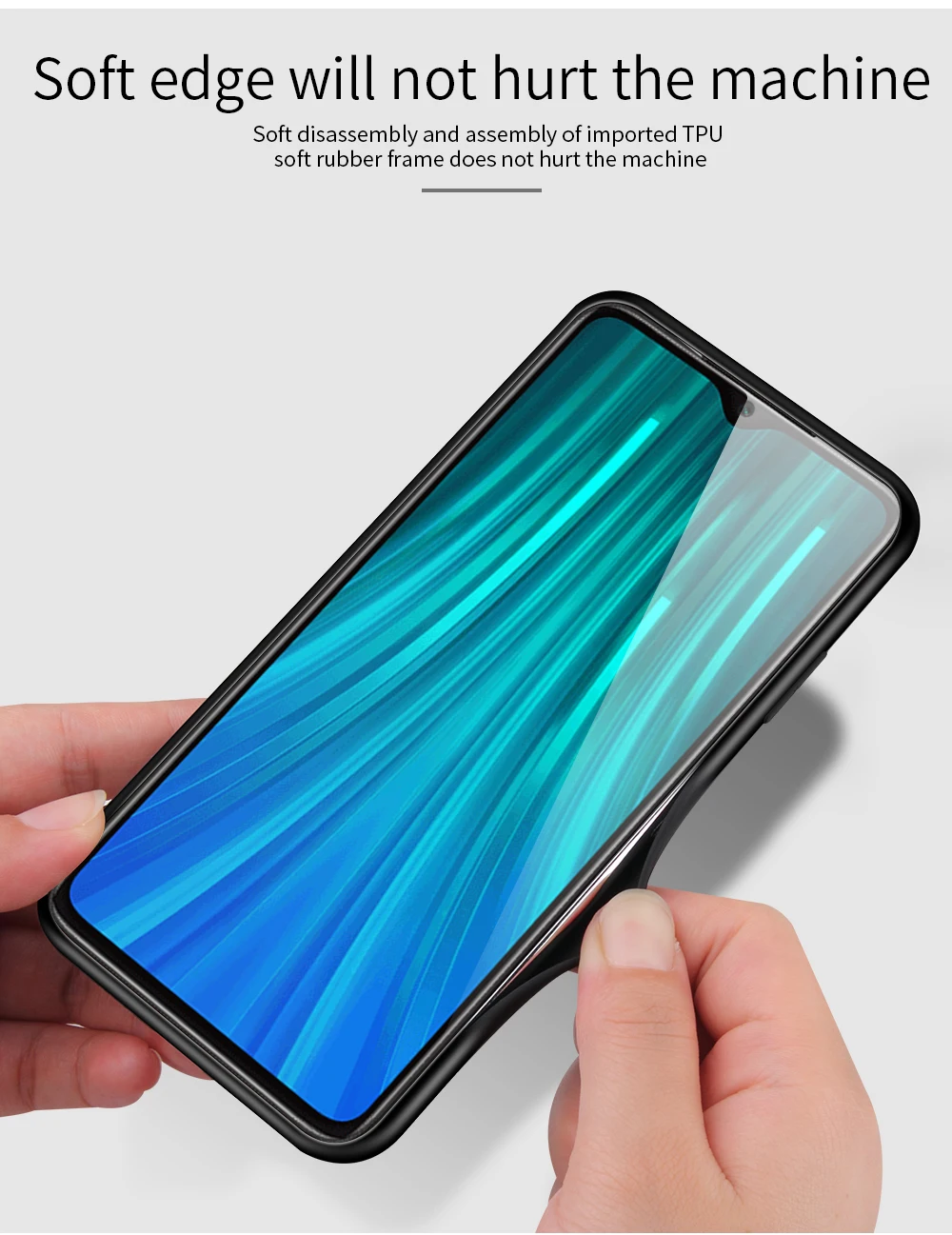 Чехол из закаленного стекла с градиентом для Xio mi Red 8A 8 k20 Note PRO note7 pro задняя крышка