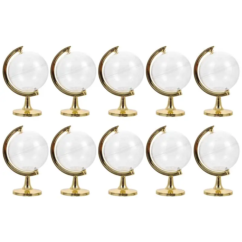 

10pcs Transparent PVC Round Candy Box Decoration Gift Box Cake Display Box