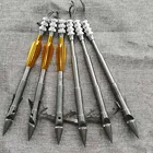 35 мощных светодиодных Нержавеющаясталь рыбы Дротика Рогатка с наконечником стрелы рыбы Рогатка со стрелкой голова Рогатка Дротика Охота