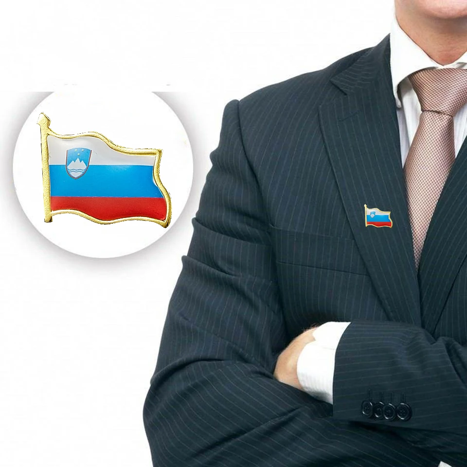 10 шт. коллекционный государственный флаг Словения страна цинковый сплав набор