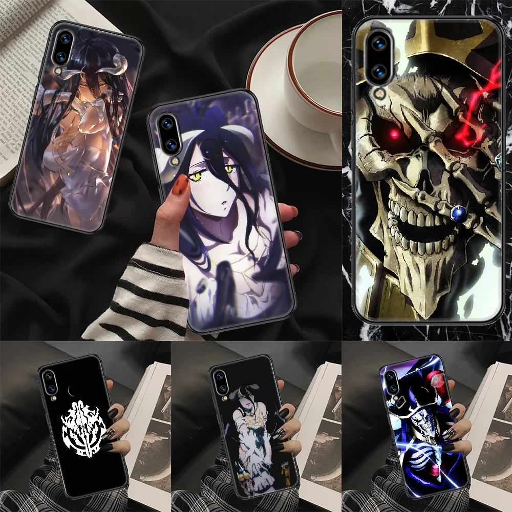Чехол для телефона с аниме Overlord Huawei P Mate P10 P20 P30 P40 10 20 Smart Z Pro Lite 2019 черный чехол из