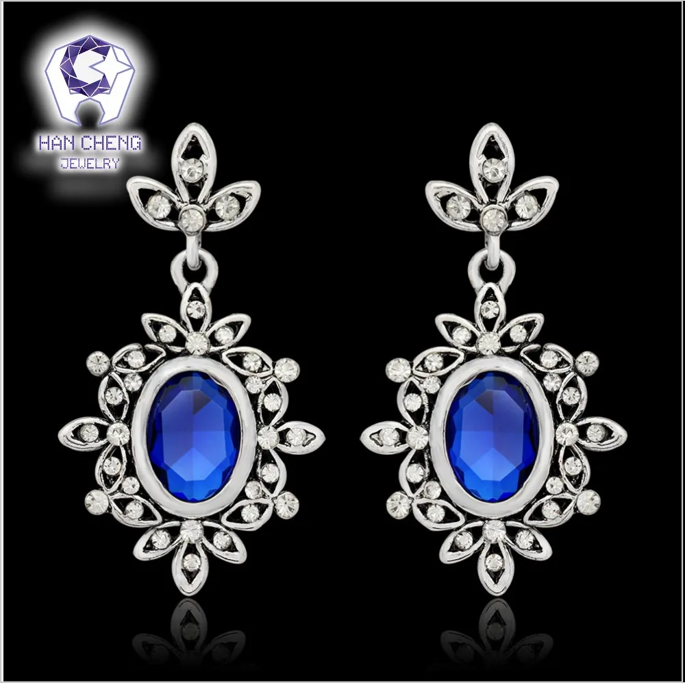 Модные Роскошные винтажные богемные Позолоченные Стразы с кристаллами серьги