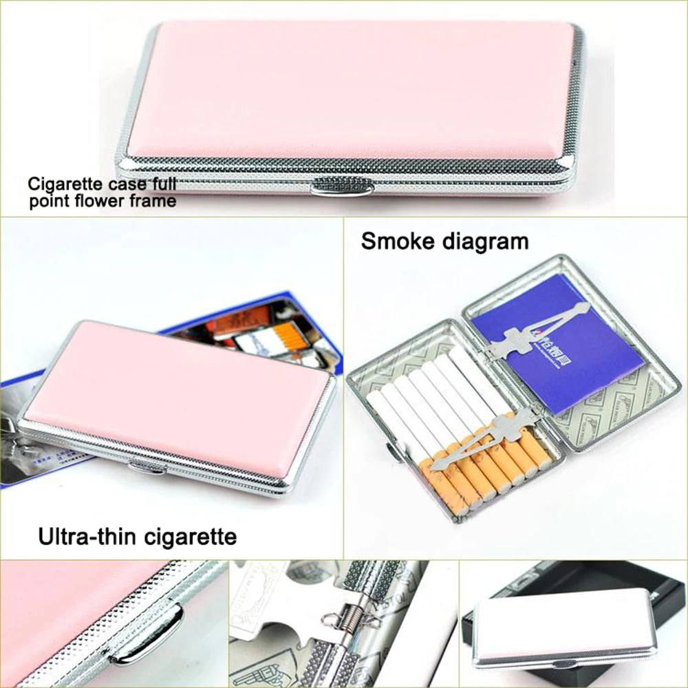 Розовый кожаный чехол для сигарет s женщин подарки мужчин табака | Дом и сад