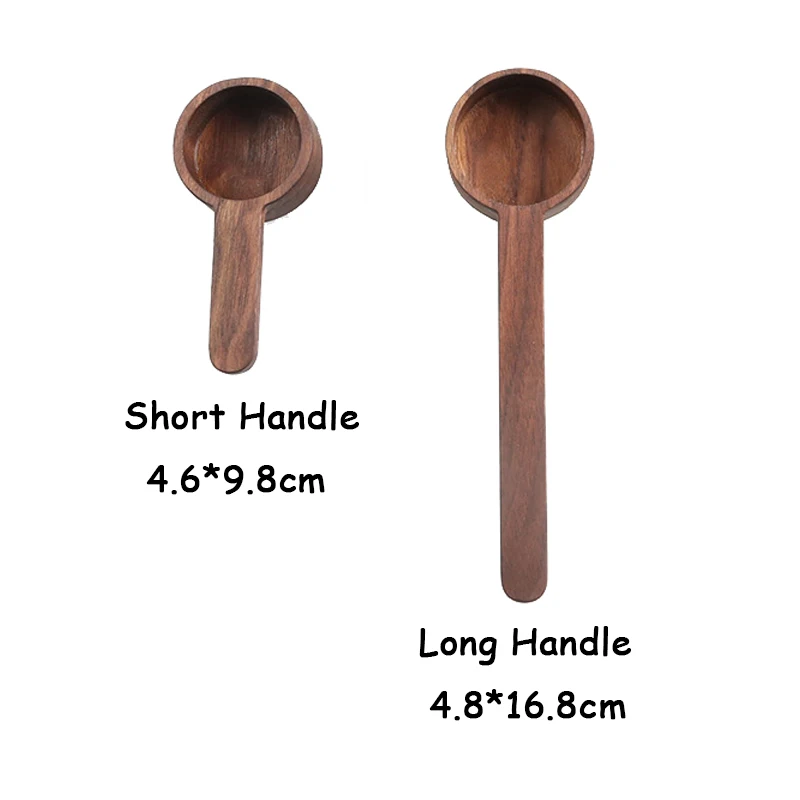 Wooden Coffee Scoop Measuring Spoon Black Walnut Wood Kitchen for Sugar Spice Powder Accessories | Дом и сад