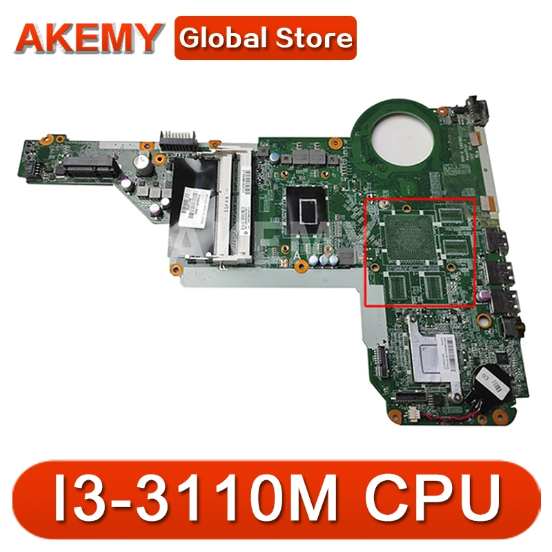 

For HP 15-E 17-E Laptop Motherboard 729843-501 729843-001 DAR62CMB6A0 With SR0N2 I3-3110M CPU 2.4GHz