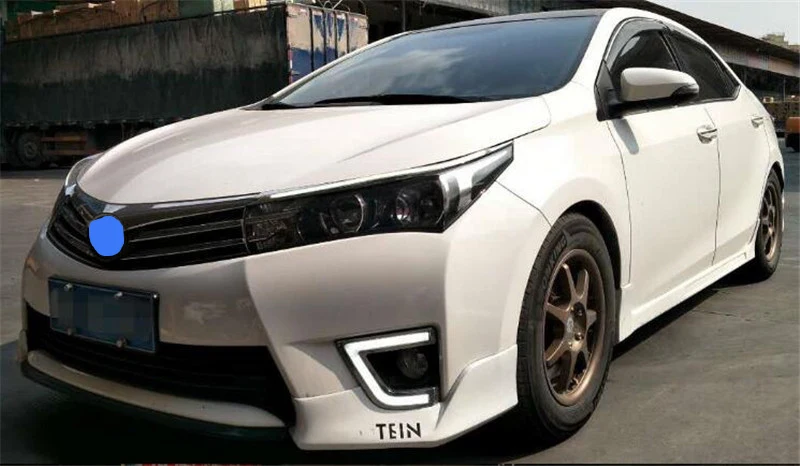 Для пары Toyota Corolla Splitter Губы передний автомобильный спойлер 16 передний бампер диффузор протектор кузова Комплект спойлер Corolla