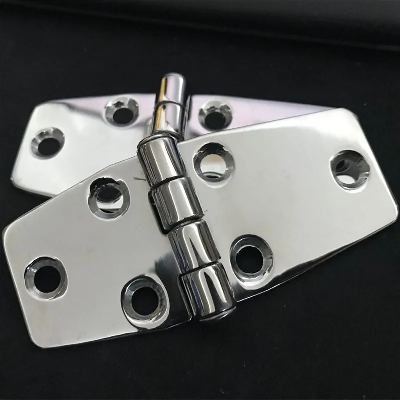 2 Pcs Boat Marine Flush Door Hinges 87*36.5mm AISI 316 Stainless Steel hinges boat accessories marine