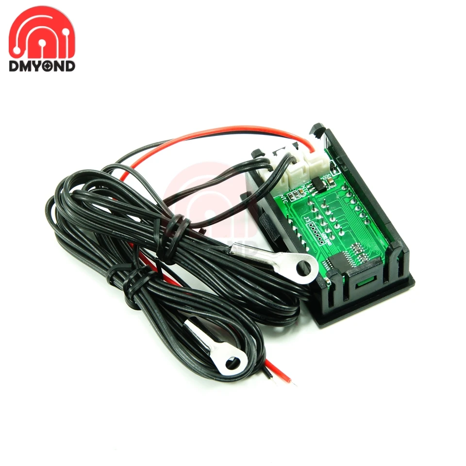 Мини цифровой термометр с двойным дисплеем NTC водонепроницаемым металлическим