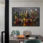 Картина на холсте, искусство на стену, зерна, раньше, перец, Декоративные плакаты для кухни, принты для столовой, настенный принт, картины для декорирования