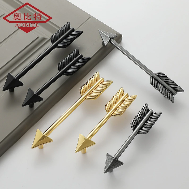 

AOBT Cabinet Handle Creative Gold Door Knobs and Pulls for Cabinet Kitchen Cupboard Closet Furniture Drawer Pulls Home Decor