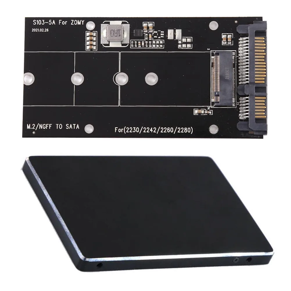 B Ключ M.2 NGFF SSD к 2.5in SATA конвертеру адаптера карты 2230-2280 поддержка Размер Тип 2230 2242
