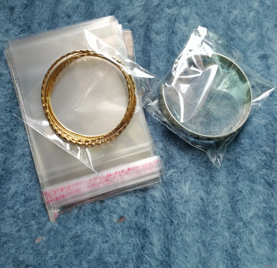 E4 прозрачный из целлофана с застежкой/BOPP/Полиэтиленовые пакеты 11*18 см Прозрачные