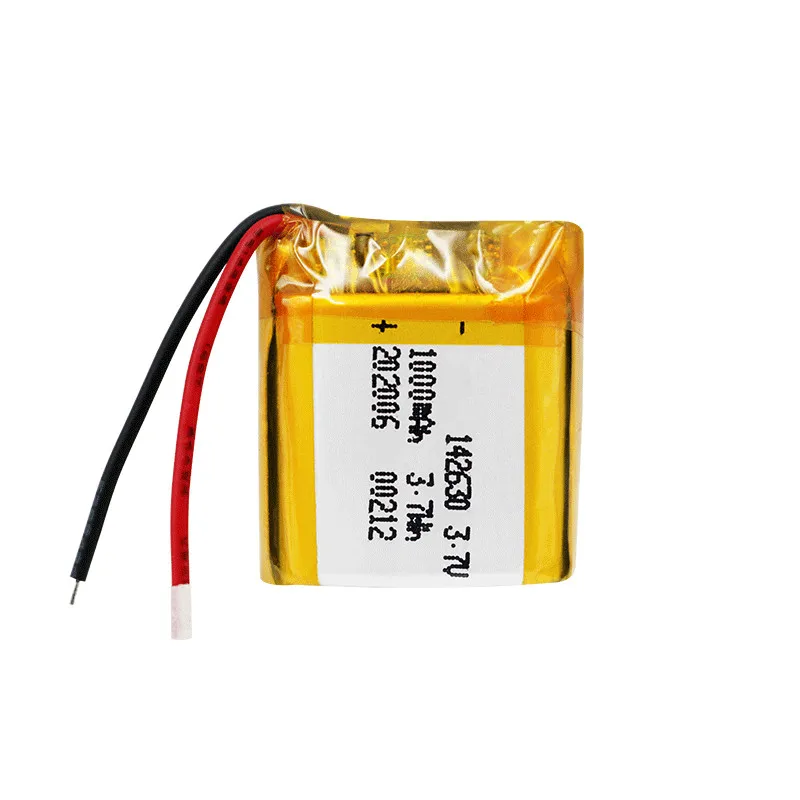 

3.7v 142630 1000mah Rechargeable Polymer Lithium Battery