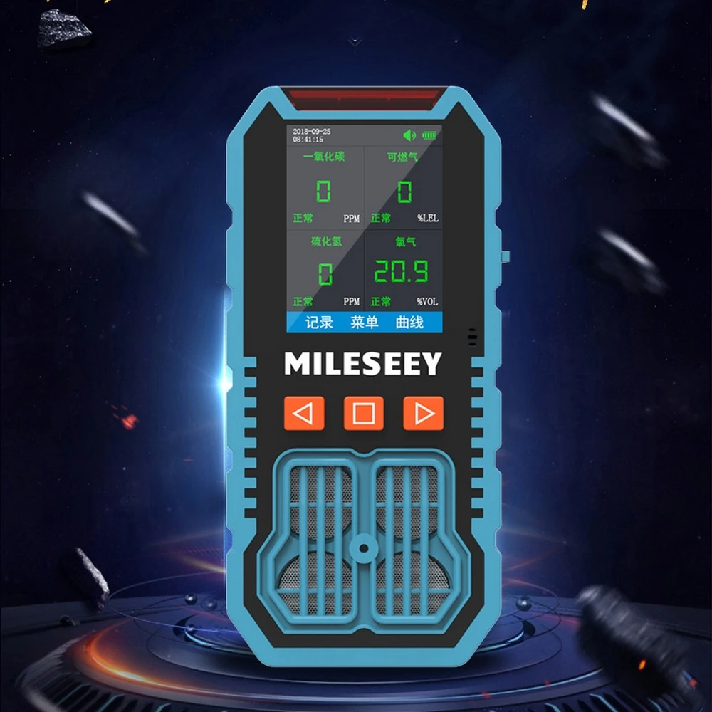

Портативный газоанализатор 4 в 1 EX/O2/H2S/CO с ЖК-дисплеем, высокоточный анализатор воздуха, горючий монитор, анализатор