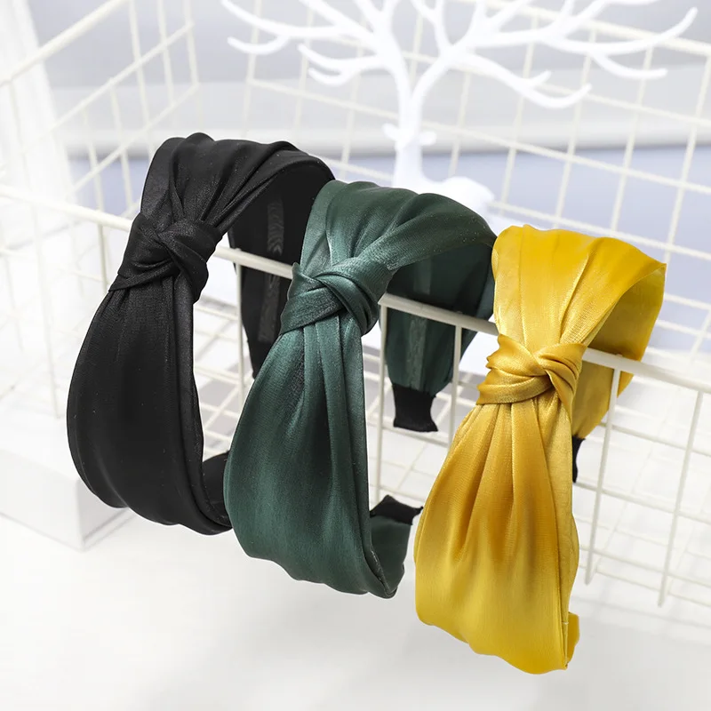 2021 Spring Summer Korean New Headb Super Fairy Bright Yarn Mesh Multi-Layer Hair Accessories for Women Knot Hairpin C222 |