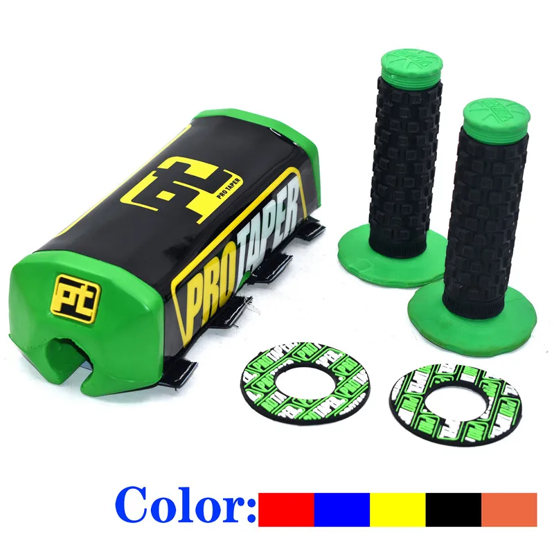 

Handle Grips with Pro Taper Handlebar Pad Fat Bar Chest Protector Cross Fit 1-1/8 handle bar motorcycle Dirt bike pit bike