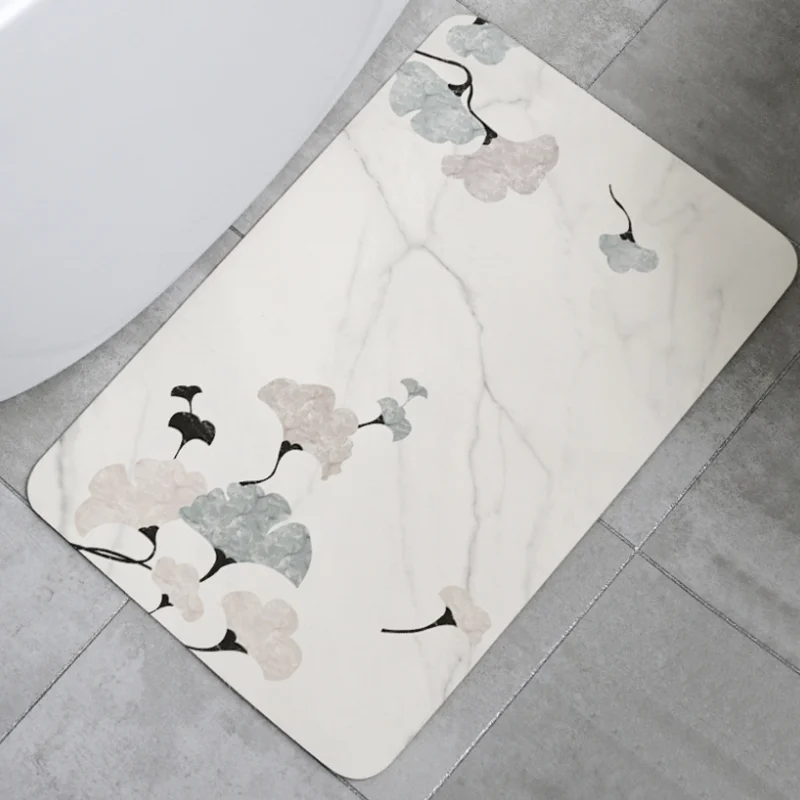 Nano Diatom Mud Soft Mat Bathroom Diatomaceous Earth Absorbent Foot Non-slip Quick-drying Kitchen | Дом и сад