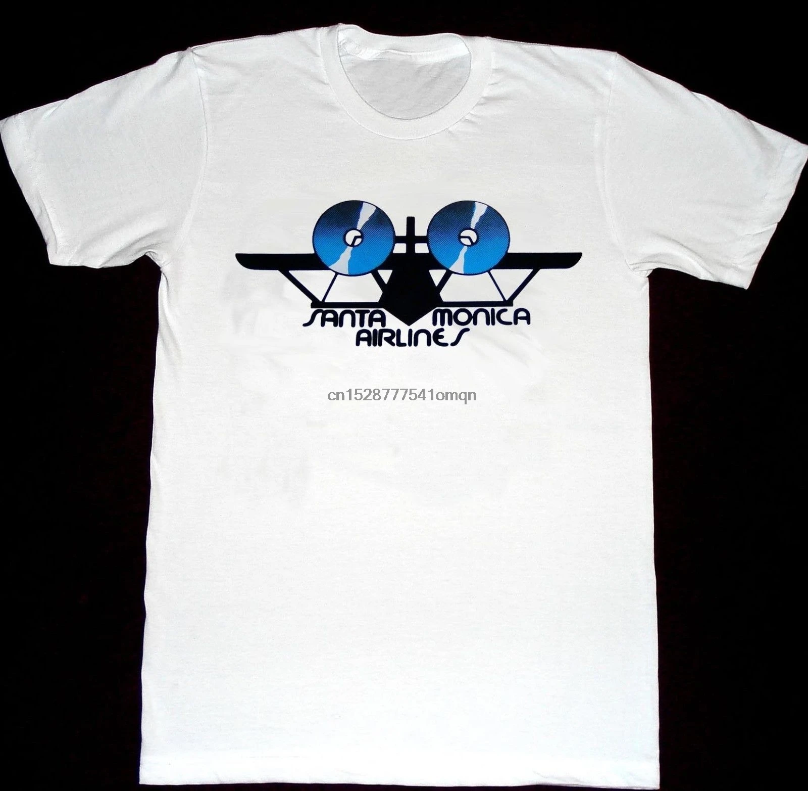 SMA Santa Monica Airlines Tshirt Vintage Skateboard T Shirt Mullen Rocco|Мужские футболки| |