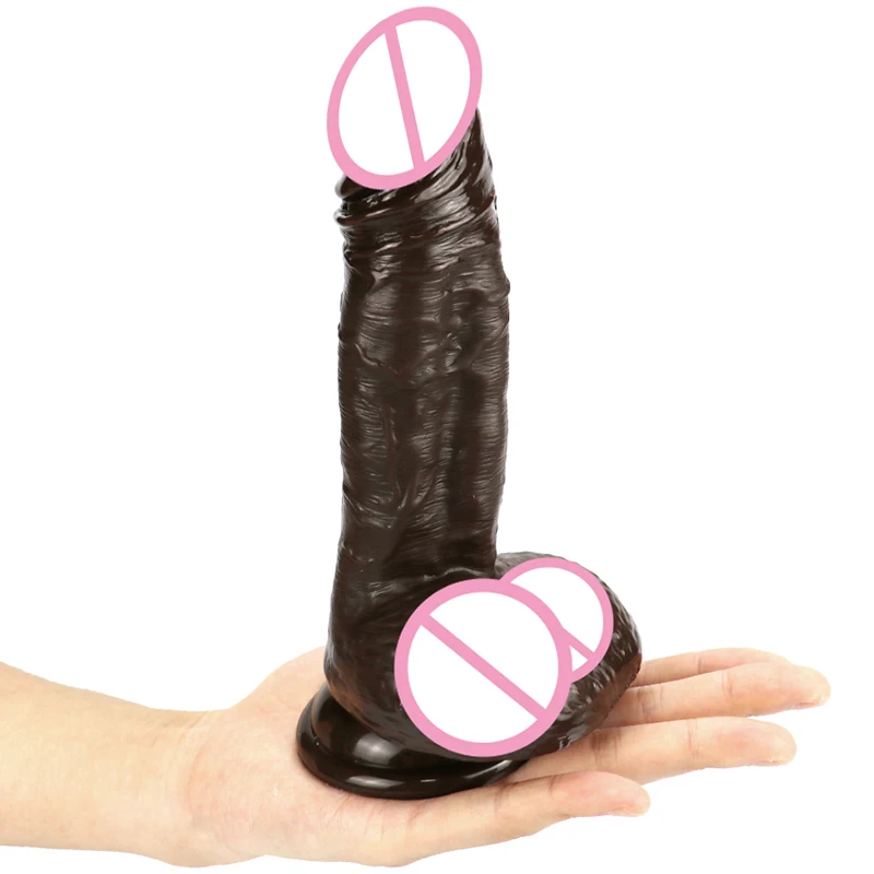 7 87 дюймов огромный кофе фаллоимитатор для женщин секс игрушки G spot Non вибратор