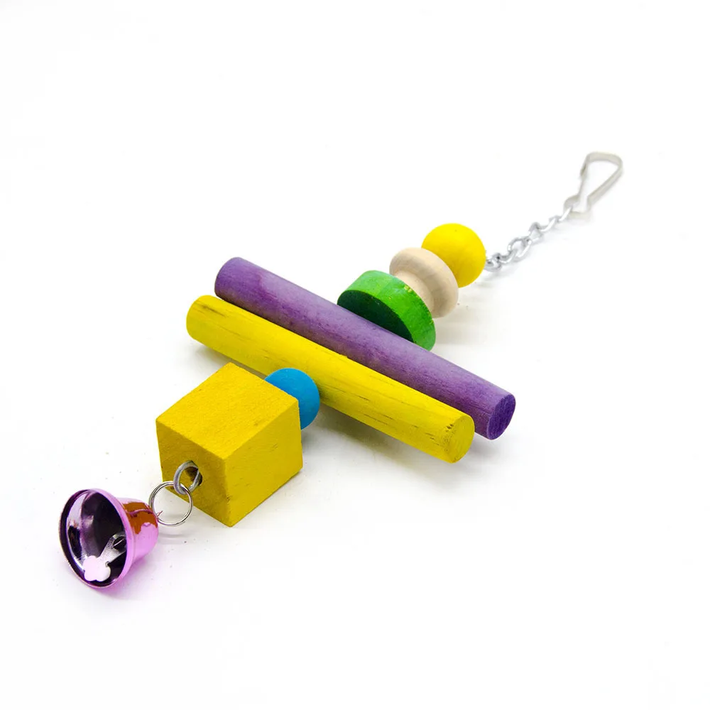 Игрушка попугай деревянная игрушечная птица принадлежности для попугаев | Дом и