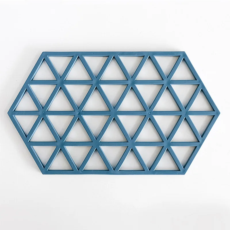 1PCS Creative PVC Coaster Hexagon Hollow Cup Mat Soft Heat Insulated Non Slip Pad Home Hot Drink Holder Desktop Decoration | Дом и сад