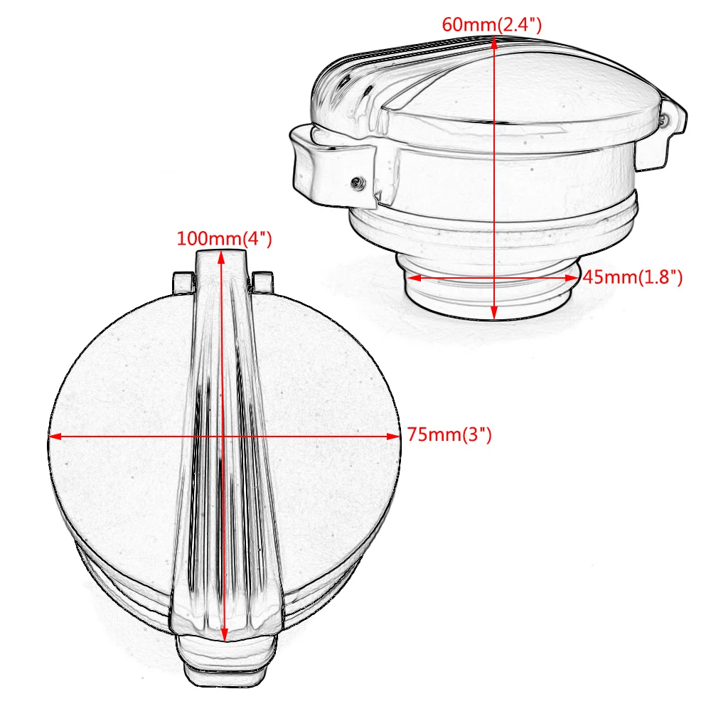 

Vivid Black Motorcycle Petrol Fuel Gas Tank Cap Aluminum Fuel Cap For Triumph Bonneville Bobber Black T120 T100 Street twin