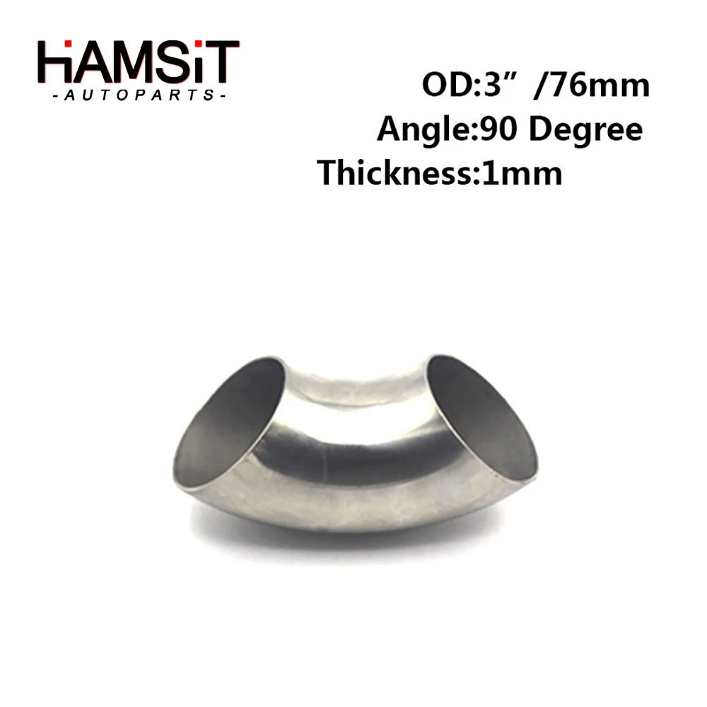 Hamsit Direct supply car modified exhaust pipe 201 stainless steel 90-degree elbow wholesale | Автомобили и мотоциклы