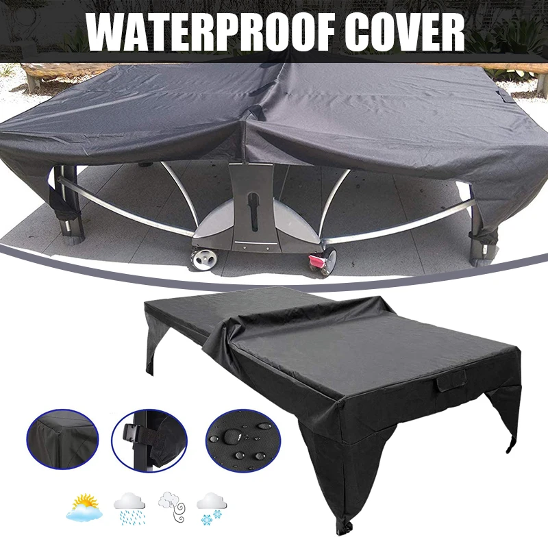 

Чехол для настольного тенниса TN88, водонепроницаемый солнцезащитный чехол с пряжкой для фиксации, подходит для большинства плоских столов