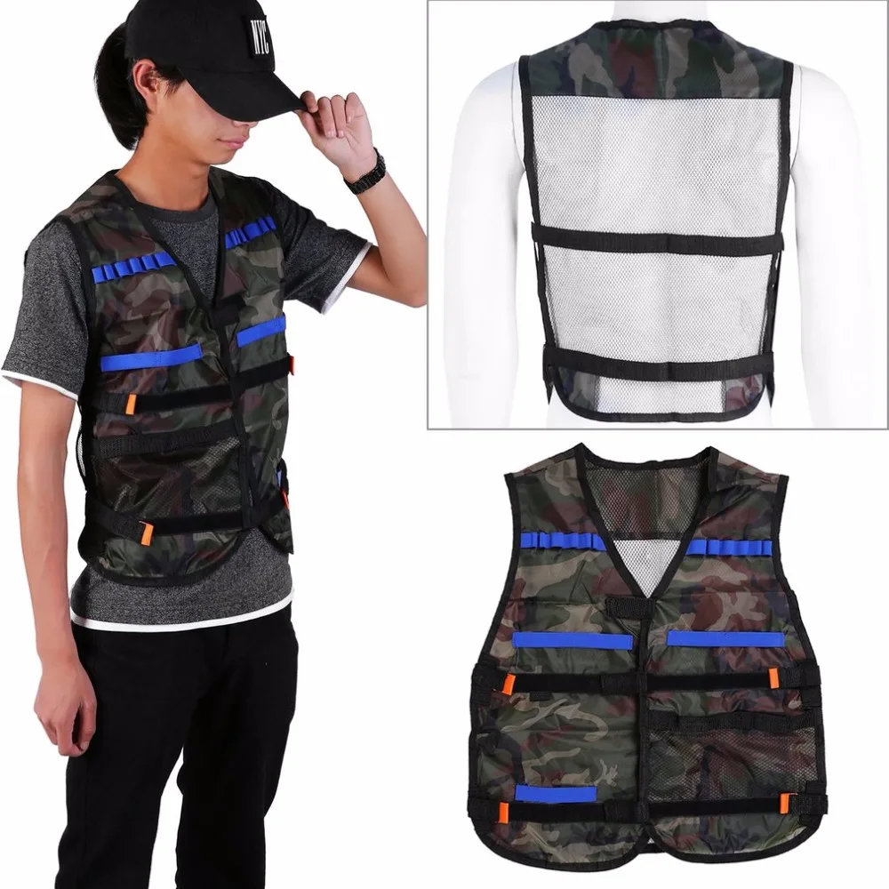 

Hunting Outdoor Tactical Vest Kit Nerf N-strike Elite Mens Top Army Airsoft Shooting War Games Adjustable Combat Military