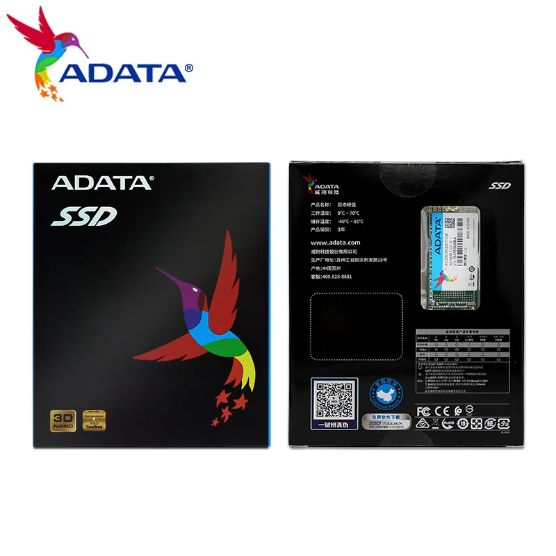 ADATA SP580M M.2 2280 Твердотельный накопитель 256 ГБ 512 SATA III M2 внутренний жесткий диск 3D NAND