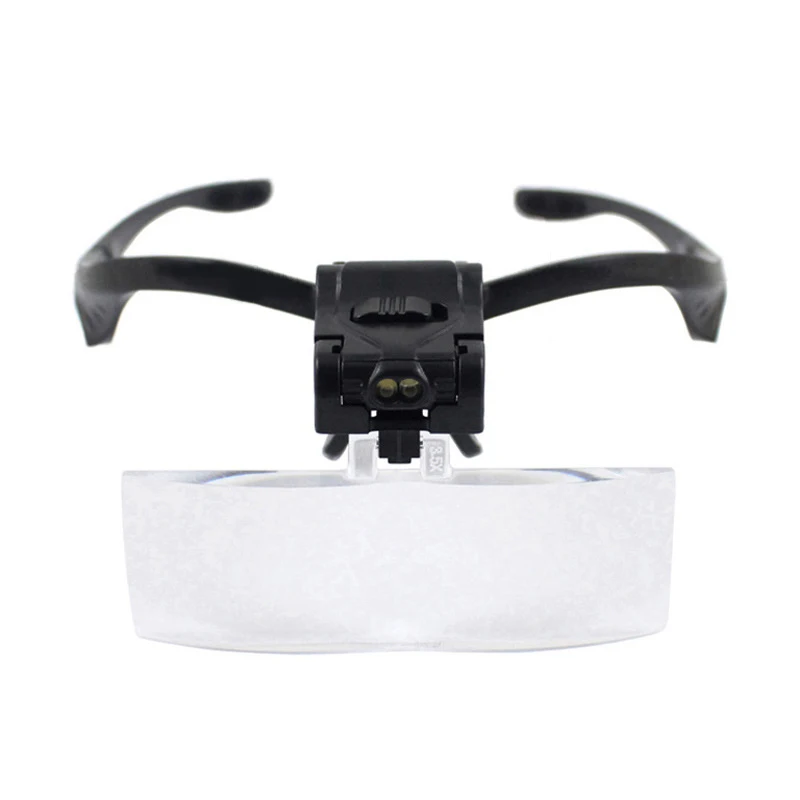 Настенный повязка увеличительное Стекло Ремонт глаз Лупа со светодиодной