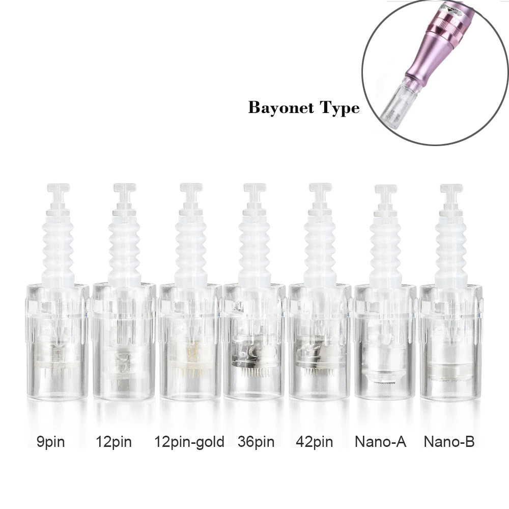 10/50 шт. сменный байонетный картридж для N2/M7/M5/E30/MYM Derma Pen Micro needling 9 pin /12 /36 /nano