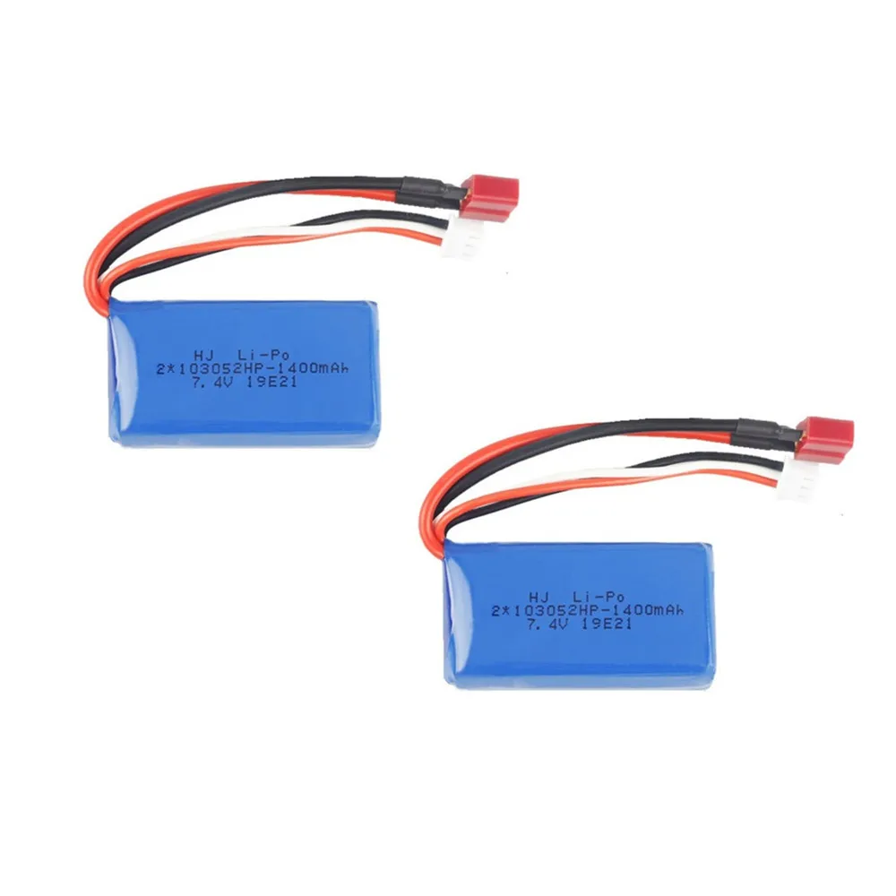 Аккумулятор 2s 7 4 В 1400 мА · ч Lipo + зарядное устройство USB для Wltoys A949 A959-B A969-B A979-B K929-B
