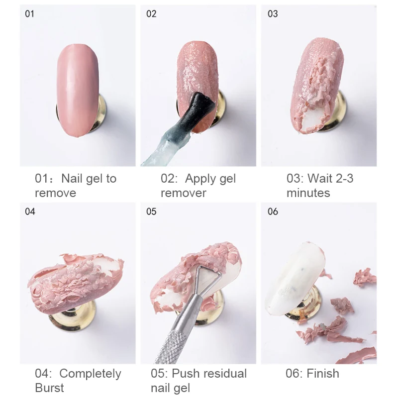 Быстрое удаление гель лака для ногтей Очиститель впитывает Гель лак акриловый