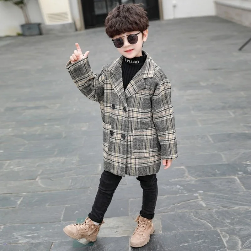 Модная зимняя верхняя одежда 2022 детская для маленьких мальчиков детское