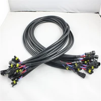 4pcs hid ballast extension cable cord connector 100cm hid xenon bulb ballast cable wire relay harness socket adapters holder