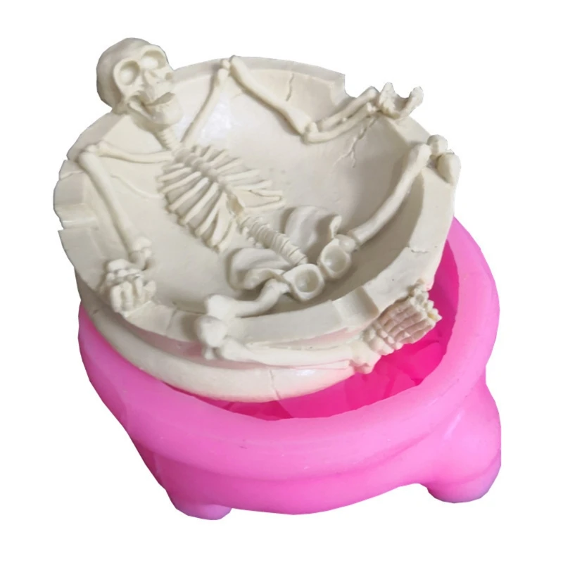 

Силиконовая форма в форме черепа, пепельница, форма для смолы, сделай сам, ремесло, инструмент для ювелирных изделий