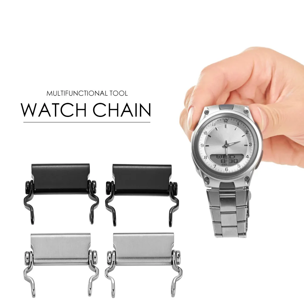 Практичный 2 шт. Часы пряжки для браслетов Сталь ремень болт звена Соединительный