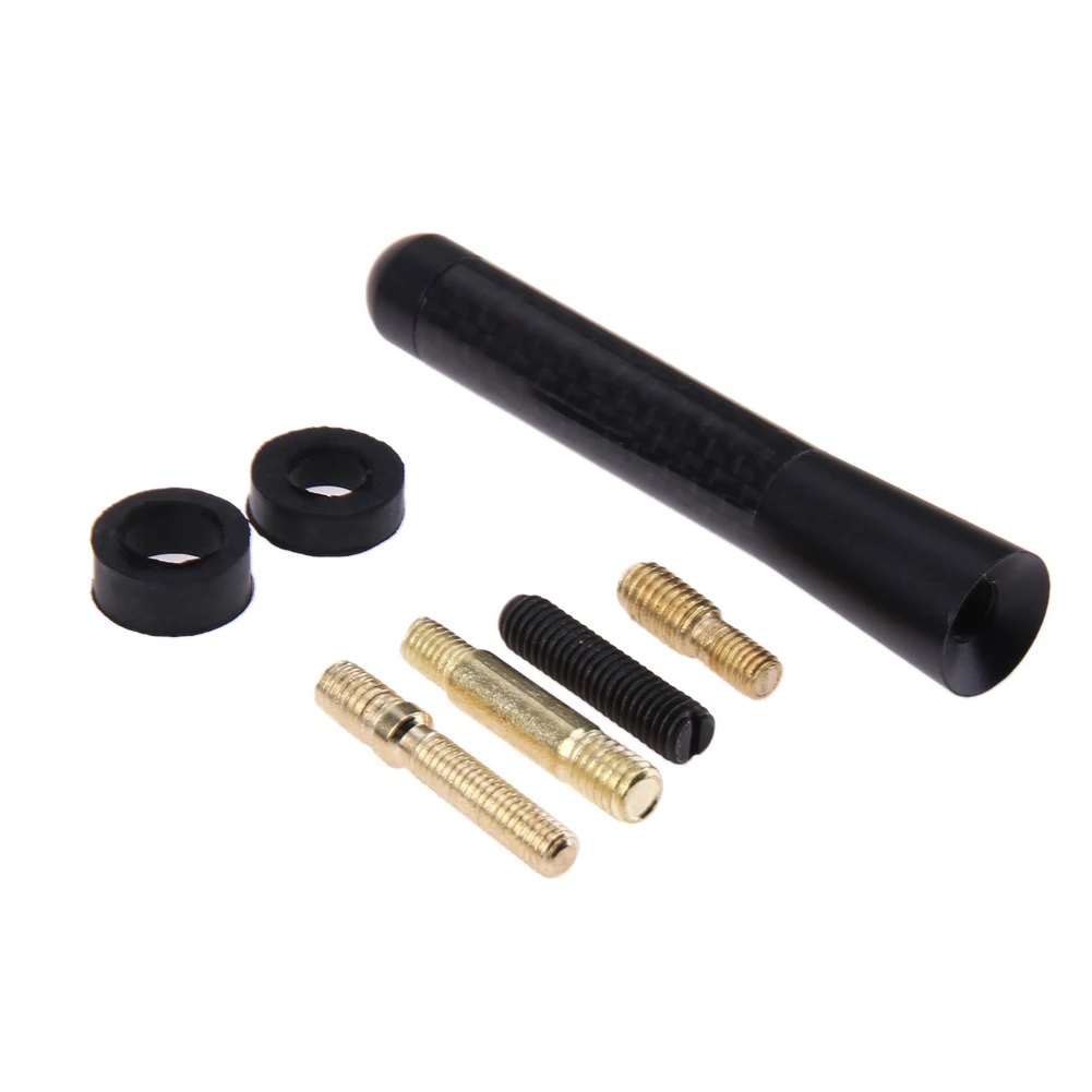 Универсальная FM автомобильная антенна с короткой крышей мини углеродное волокно