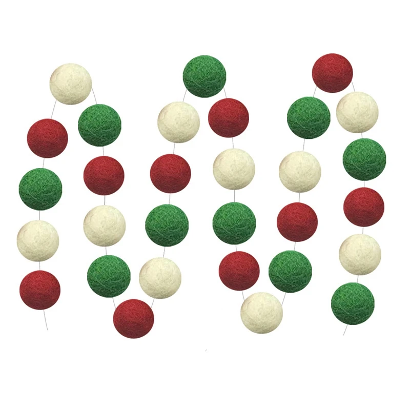 Самодельные фетровые шары ручной работы из фетра с помпонами украшения для