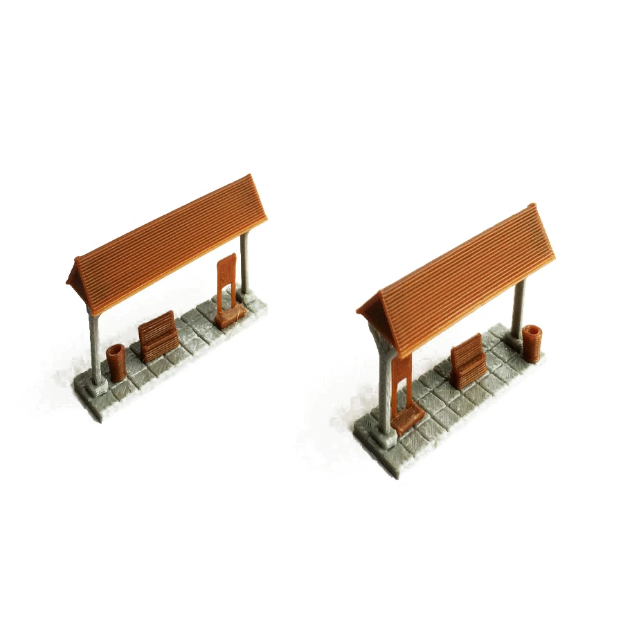 

2pcs/lot Train Railway Model Scene N Ratio 1:160 Small Platform Platform For 1:150 1:144