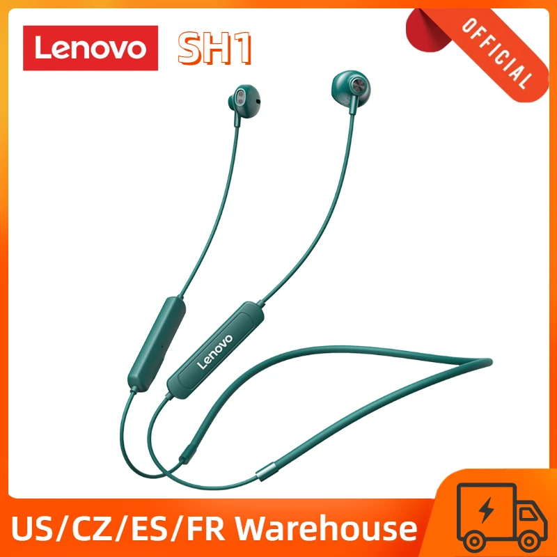 

Lenovo SH1 Bluetooth 5.0 Wireless Headphones Sport Headset Noise Reduction Waterproof In-ear Headphone for iOS Android Earphone