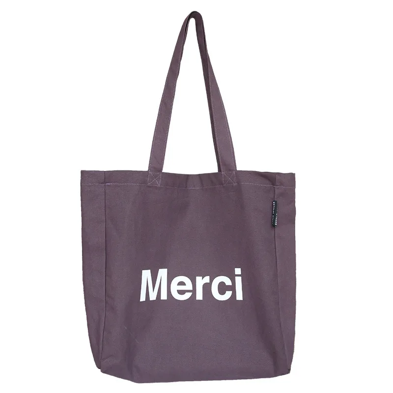 

Women Big Canvas Shopping Bag Letter Extra Large Tote Grocery Bag Eco Environmental Shopper Shoulder Bags For Young Girl